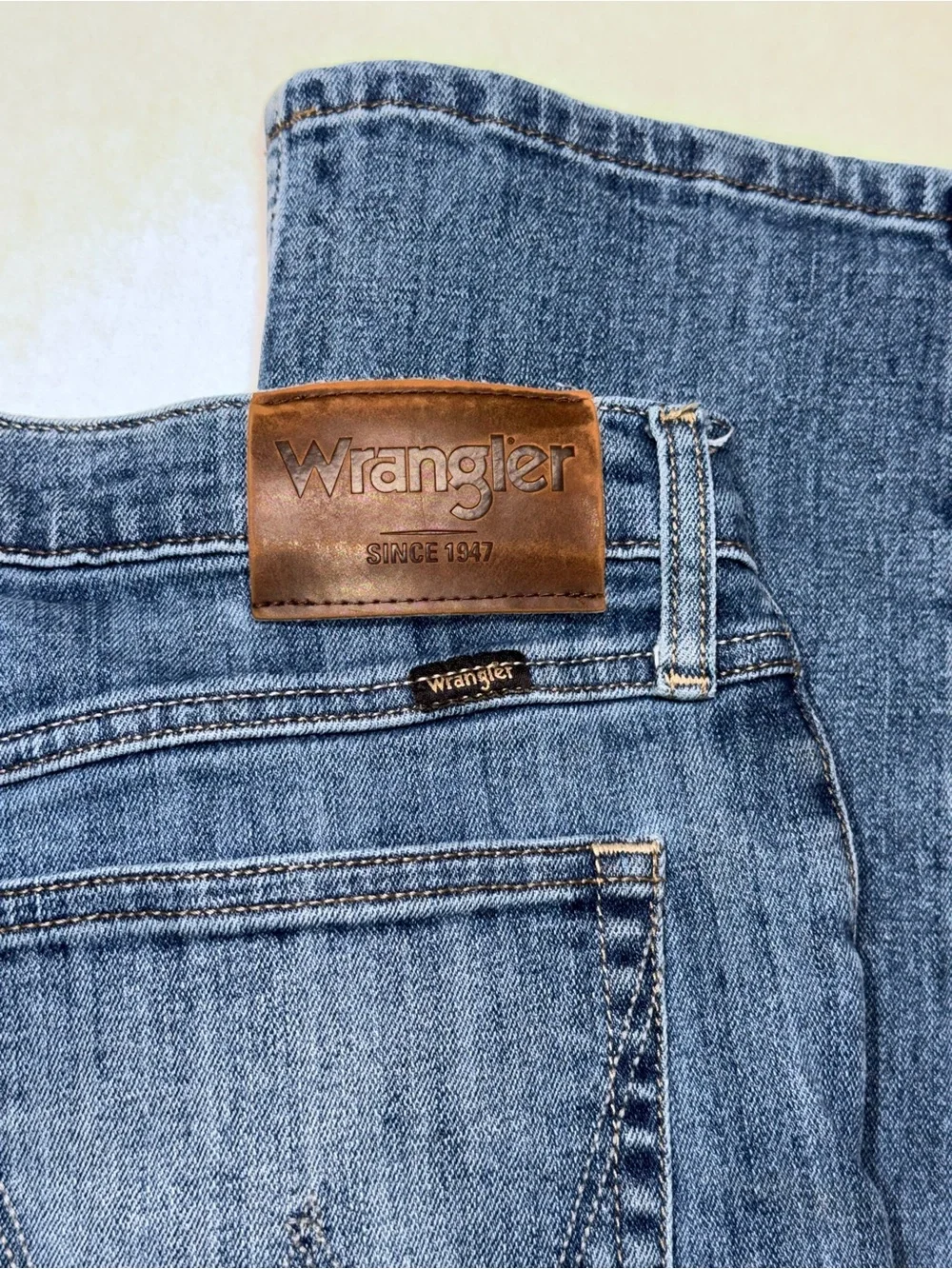 Wrangler Men's Blue Jeans Regular Fit Size W32 Straight Cowboy Rodeo Western